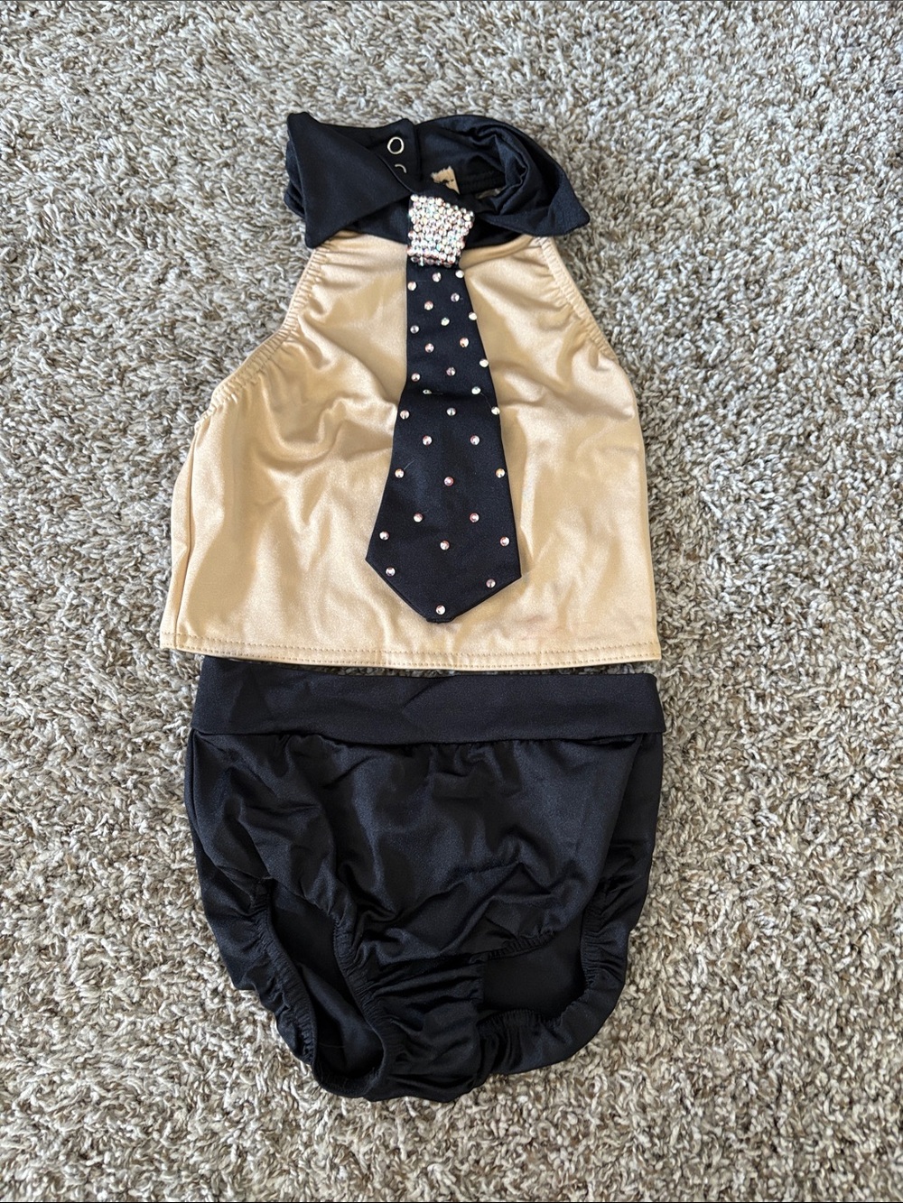 Kellé Black and Tan Child Dance Costume